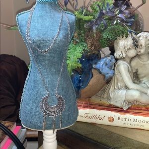 Adorable silver dream catcher necklace